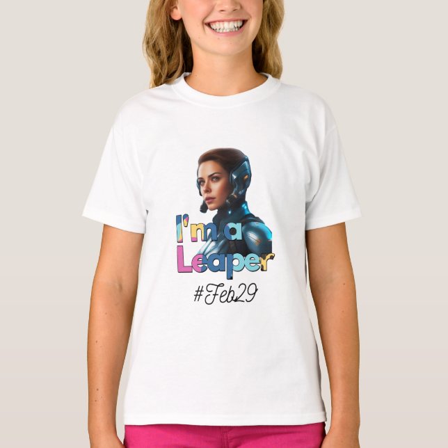 Camiseta Dia do Salto: Um Aniversário Especial para Leaplin (Frente)