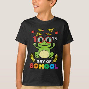 Camiseta Dia Do Sapo Escolar 100 Dias Mais Inteligentes Cri