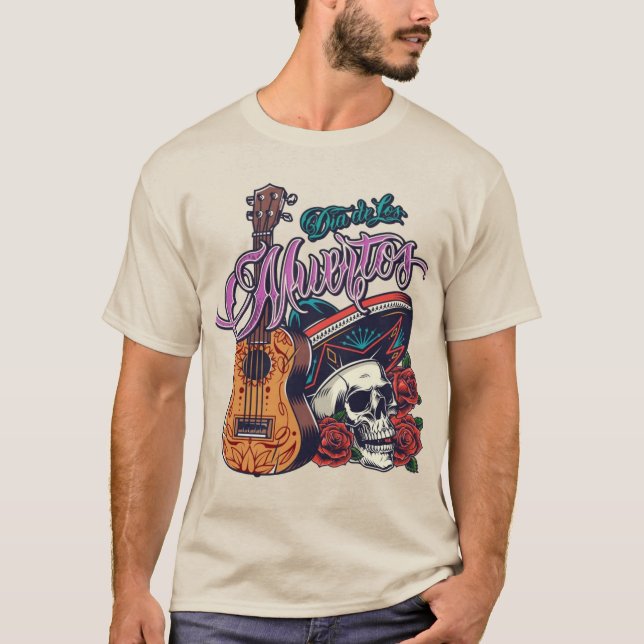 Camiseta Dia do T-Shirt Inspirado Morto (Frente)