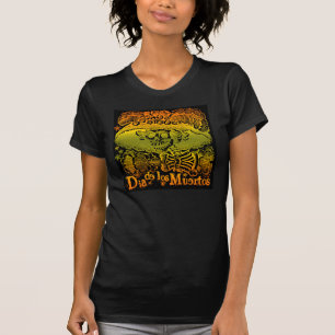Camiseta Dia do t-shirt preto inoperante de Catrina