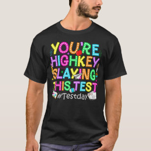 Camiseta Dia do Teste Você Está Dominando Esse Teste Com Tu