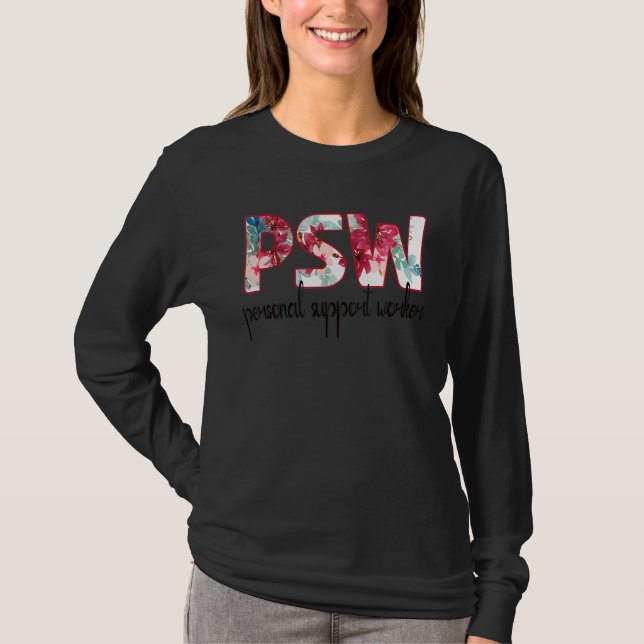 Camiseta Dia do Trabalhador de Suporte Pessoal Psw (Frente)