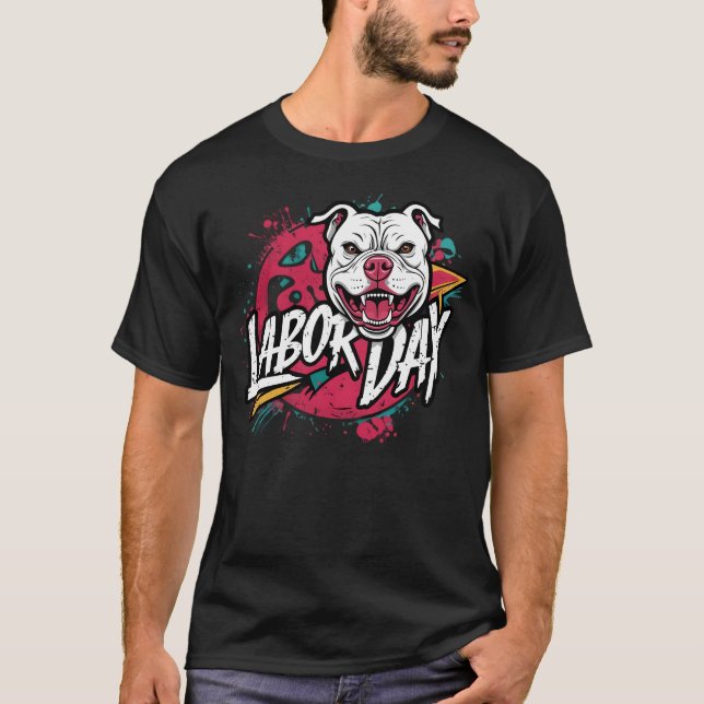 Camiseta Dia do Trabalho Aproveite Bulldog (Frente)