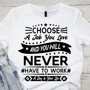 Camiseta Dia do Trabalho Branco e Negro Clássico