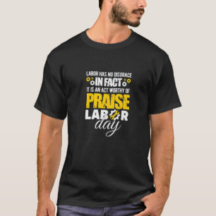 Camiseta Dia do Trabalho Citação Orgulhosa Trabalhador Sind