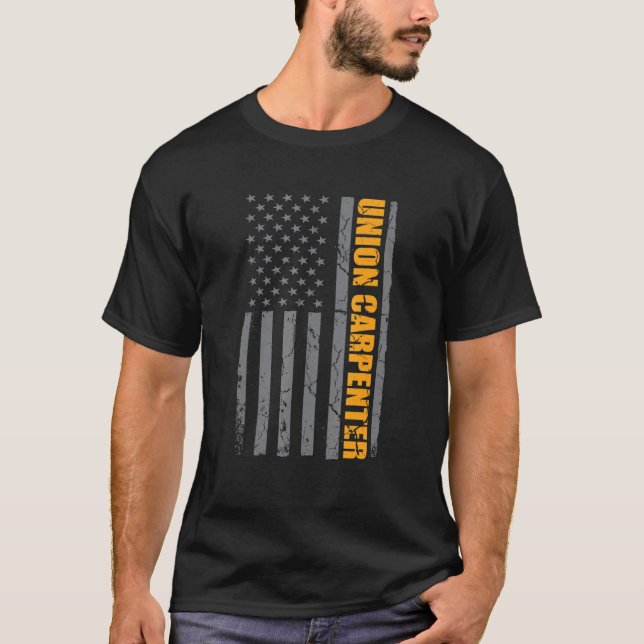 Camiseta Dia do Trabalho Patriótico da Bandeira Americana d (Frente)