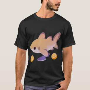 Camiseta Dia do tubarão2 - nome ou versão de fundo brilhant