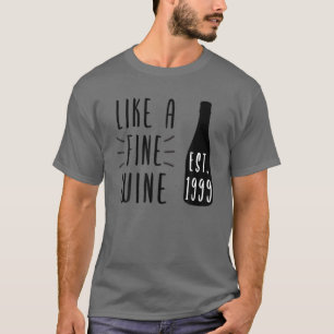 Camiseta Dia Do Vinho Desde 1999, Garrafa De Vinho Engraça