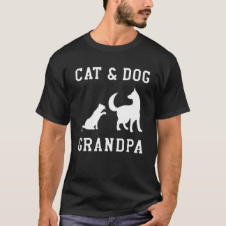 Camiseta Dia dos Avós de Animais Amor de Pata Cachorro Gato
