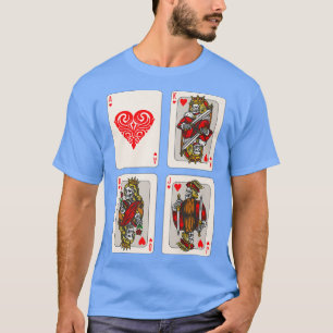 Camiseta Dia dos Cartões de Jogada Mortos Cartões de Pôquer