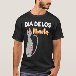 Camiseta Dia Dos Gatos Mortos Dia De Los Meowtos Gato