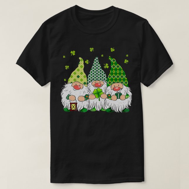 Camiseta Dia dos Gnomos Irlandeses do Funky St Pattys (Frente do Design)