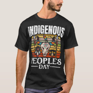 Camiseta Dia dos indígenas para um Americano Nativo1