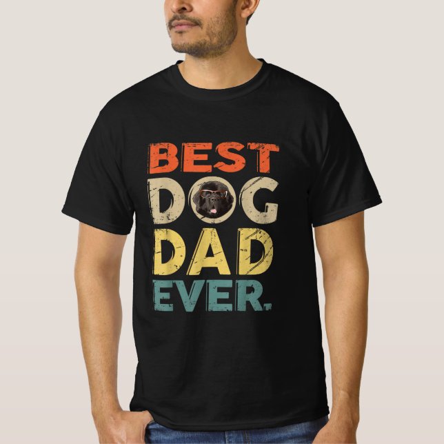 Camiseta Dia dos melhores Pais de cães da Terra Nova (Frente)