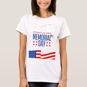 Camiseta Dia dos memoriais & amantes de gatos