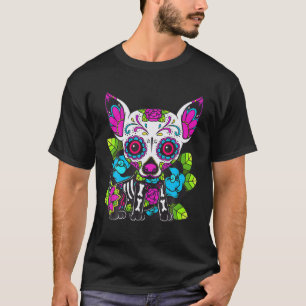 Camiseta Dia dos Mortos Chihuahua, Açúcar Demônico Chihu