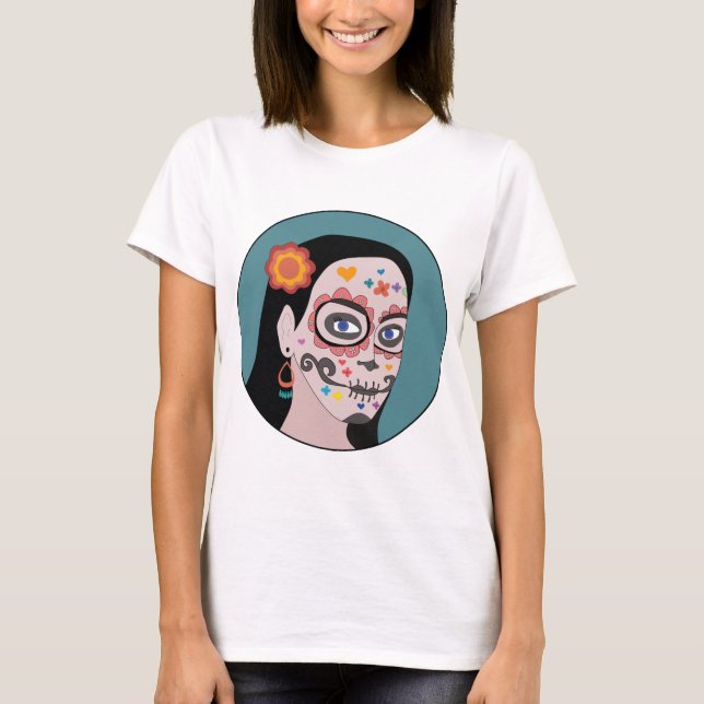 Camiseta Dia dos Mortos de Los Muertos (Frente)