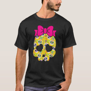 Camiseta Dia dos Mortos do Dia de Los Muertos Padrão Sugar