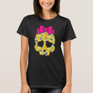 Camiseta Dia dos Mortos do Dia de Los Muertos Padrão Sugar 