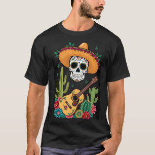 Camiseta Dia dos Mortos dos Cinco de Los Muertos De Mayo