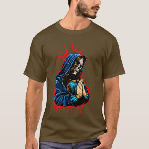 Camiseta Dia dos Mortos Rezando La Calavera Catrina