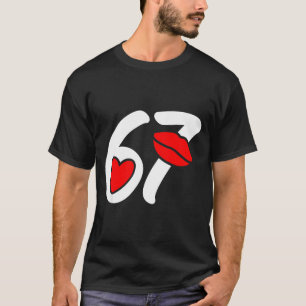 Camiseta Dia dos Namorados 67 Meme Lábios E Coração Engraça