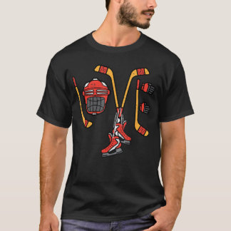 Camiseta Dia dos Namorados Amor Hóquei no Gelo Esportes Gol