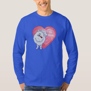 Camiseta Dia dos namorados branco de Pomeranian