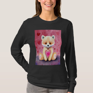 Camiseta Dia dos Namorados Coração de Amor Raposa Teddy Nam