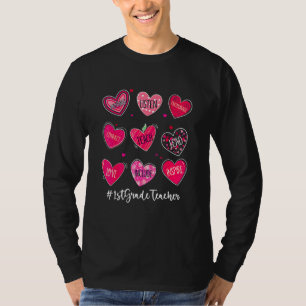 Camiseta Dia dos Namorados Corações Ensinam Amor Inspiram 1