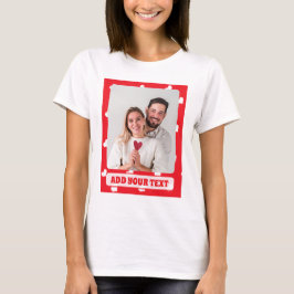 Camiseta Dia dos Namorados Corações Felizes Padrão de Amor 