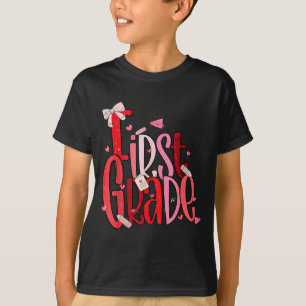 Camiseta Dia dos Namorados da Primeira Série Fofo Para Cria