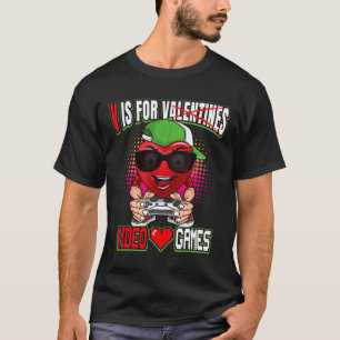 Camiseta Dia dos Namorados de Adolescentes Meninos V é Para