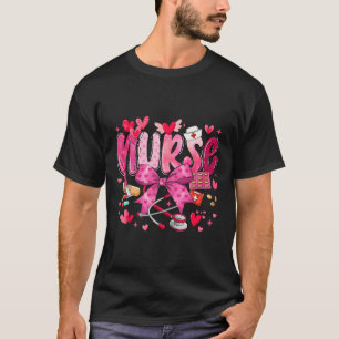Camiseta Dia dos Namorados Enfermeira Fofo Coquette Estetos