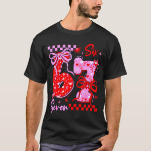 Camiseta Dia dos Namorados Engraçado 67 Meme 6 7 Arco de Di