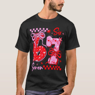 Camiseta Dia dos Namorados Engraçado 67 Meme 6 7 Arco de Na
