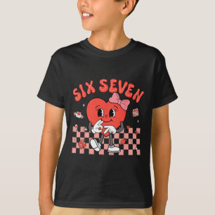 Camiseta Dia dos Namorados Engraçado 67 Meme Seis Sete 6 7