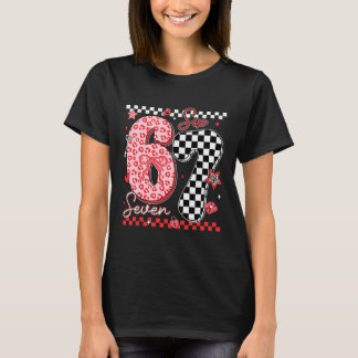 Camiseta Dia dos Namorados Engraçado 67 Meme Seis Sete 6 7
