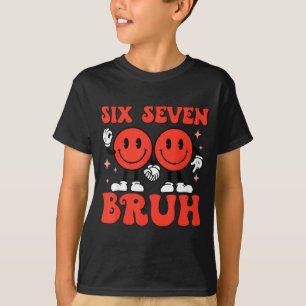 Camiseta Dia dos Namorados Engraçado 67 Meme Seis Sete 6 7