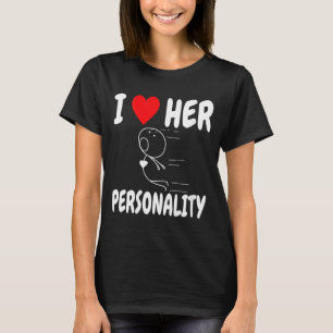 Camiseta Dia dos Namorados engraçado feminino casal igual I