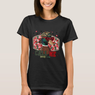 Camiseta Dia dos Namorados Engraçado Menino Caça Pato Me Ch