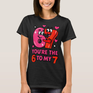 Camiseta Dia dos namorados engraçado o seis para o sete mem