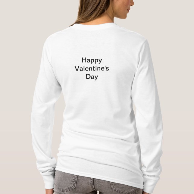 Camiseta dia dos namorados feliz (Verso)