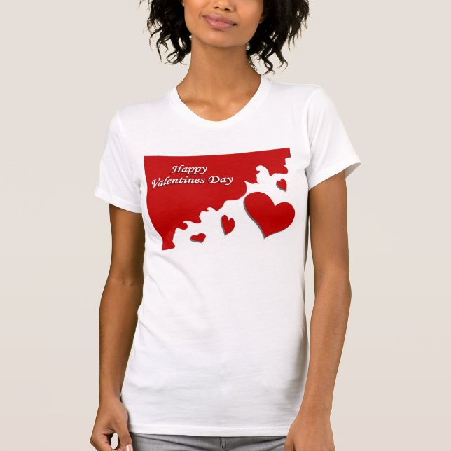 Camiseta Dia dos namorados feliz (Frente)