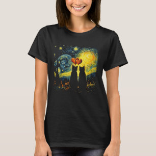 Camiseta Dia dos Namorados Gato Pintura Amante da Arte Pint
