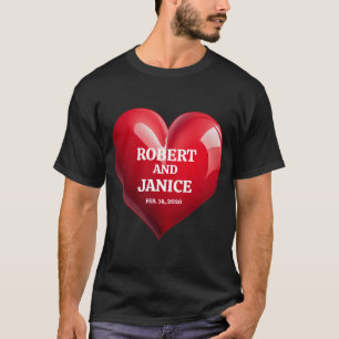 Camiseta Dia dos namorados personalizado presente coração p