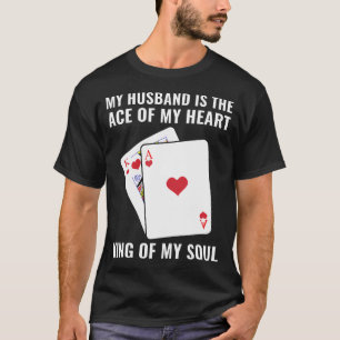 Camiseta Dia Dos Namorados Poker Mulheres Meu Marido É Meu