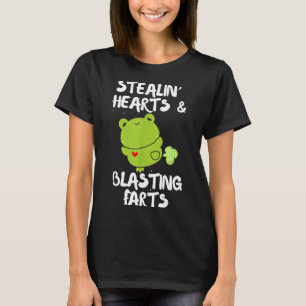 Camiseta Dia dos Namorados Roubando Corações Design Explosi