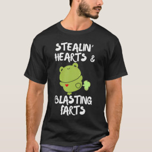 Camiseta Dia dos Namorados Roubando Corações E Soltando Pum