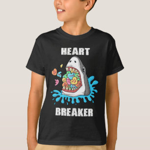 Camiseta Dia dos Namorados Tubarão Quebra Coração Diversão
